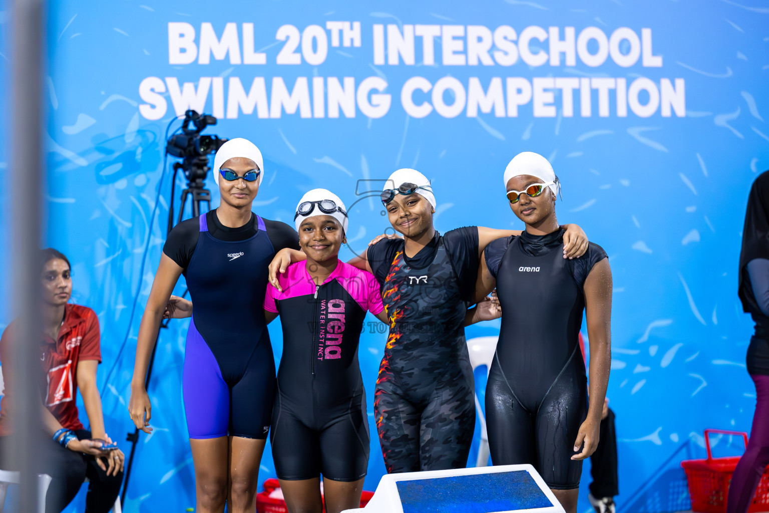 Day 2 of 20th BML Inter-school Swimming Competition 2024 held in Hulhumale', Maldives on Sunday, 13th October 2024. Photos: Ismail Thoriq / images.mv