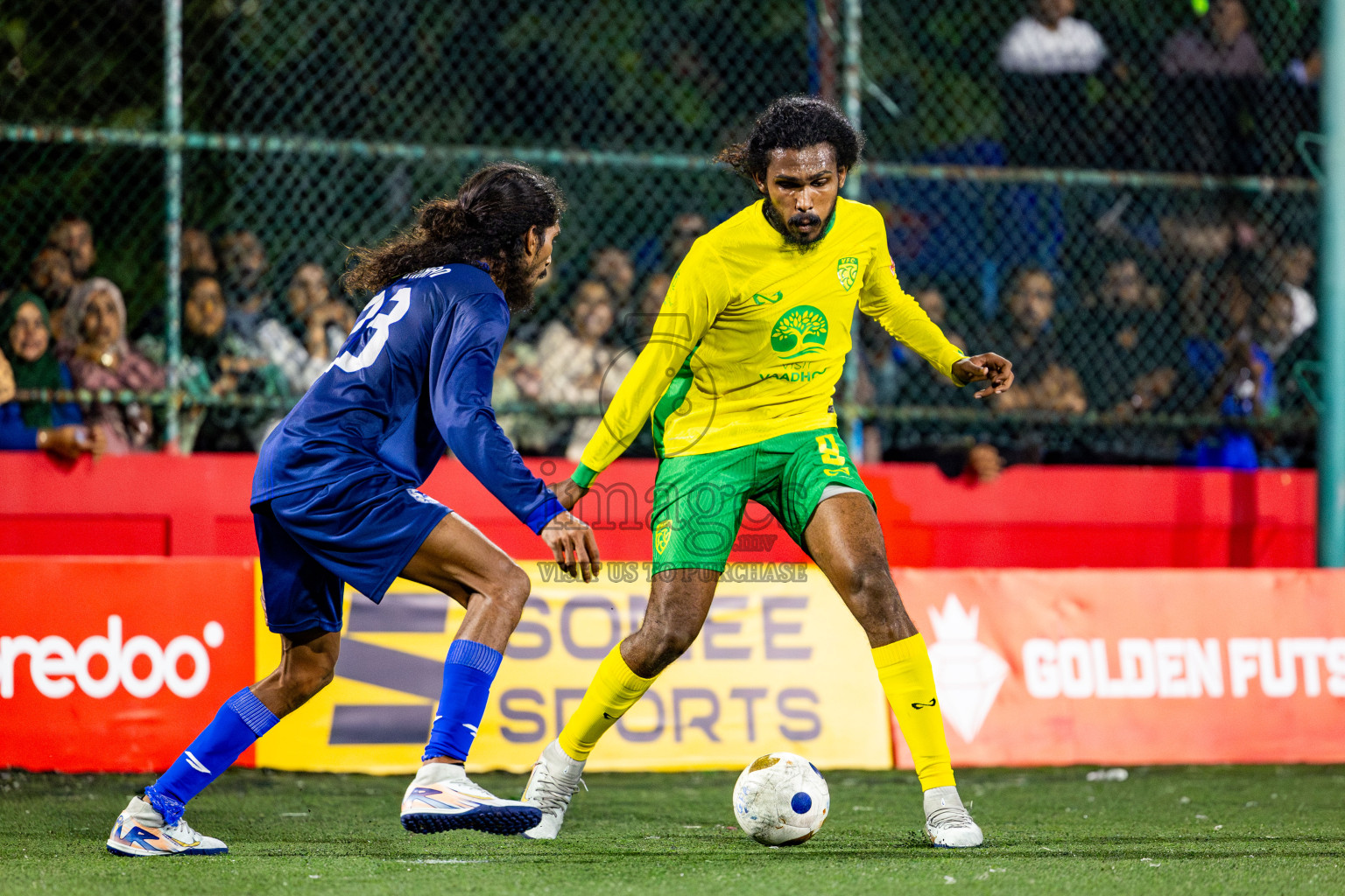 Gdh Vaadhoo vs GA Villingili in zone round Day 30 of Golden Futsal Challenge 2025 was held on Monday , 3rd February 2025, in Hulhumale', Maldives. Photos: Nausham Waheed / images.mv