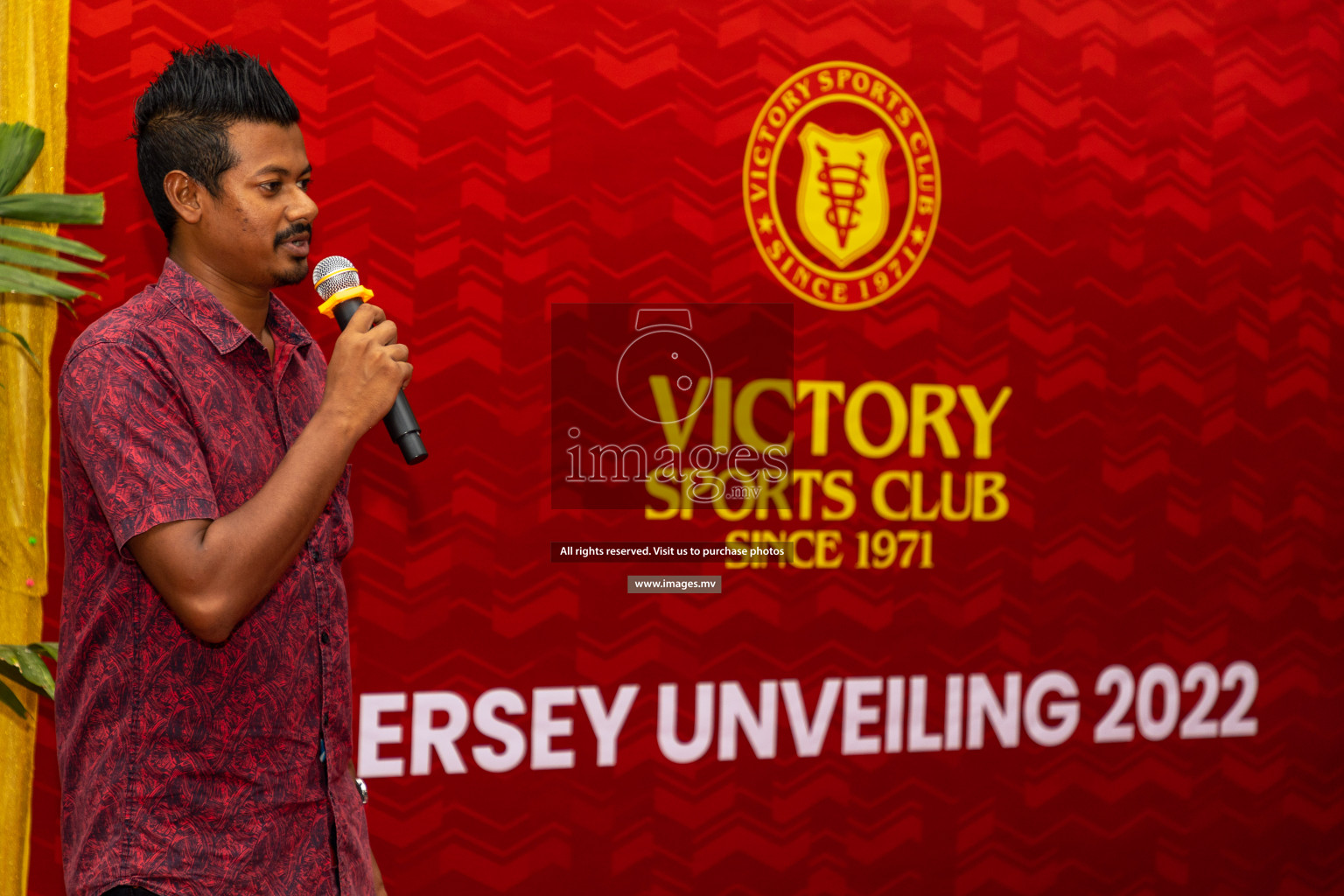 Victory Sports Club Jersey Unveiling 2022 on 14th July 2022, held in Jamaaludheen School Hall, Male', Maldives  Photos: Hassan Simah / Images.mv