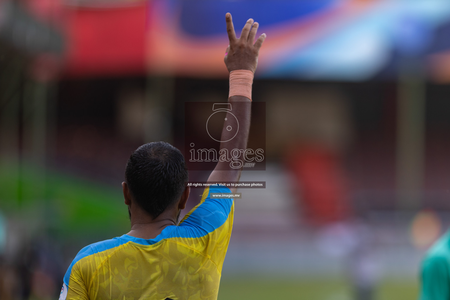 Club Valencia vs De Grande Sports Club in Ooredoo Dhivehi Premier League 2021/22 on 16th July 2022, held in National Football Stadium, Male', Maldives Photos: Hassan Simah/ Images mv