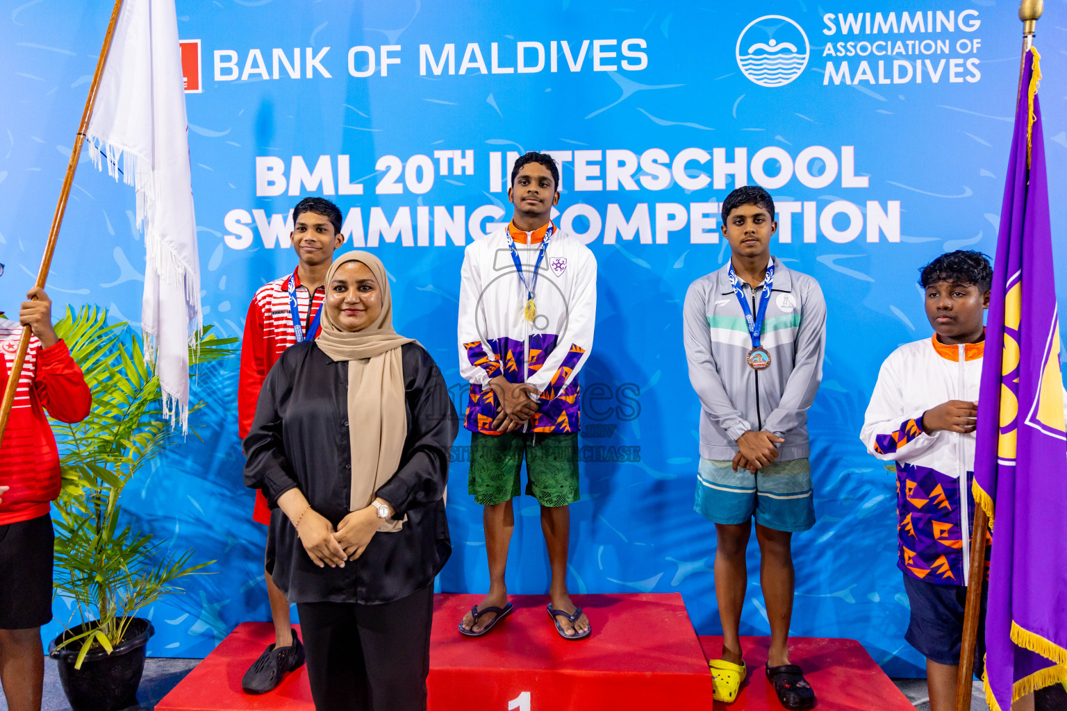 Day 4 of 20th Inter-school Swimming Competition 2024 held in Hulhumale', Maldives on Tuesday, 15th October 2024. Photos: Nausham Waheed / images.mv