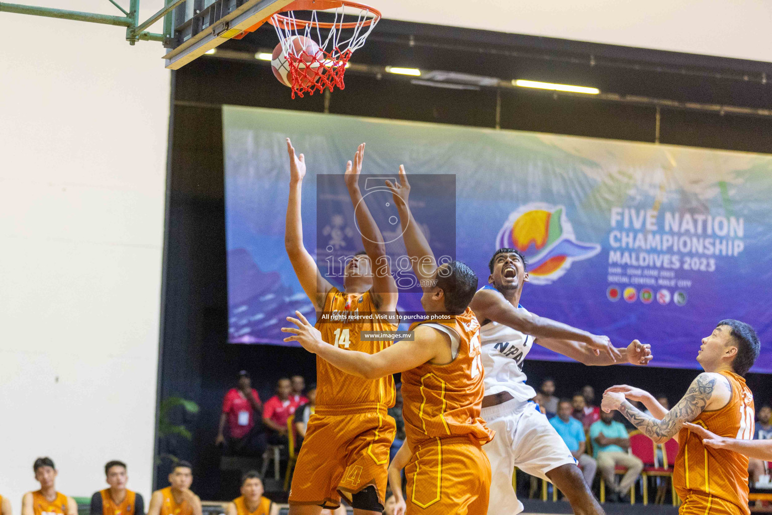 Bhutan vs Nepal in the semi final of Five Nation Championship 2023 was held in Social Center, Male', Maldives on Tuesday, 20th June 2023. Photos: Ismail Thoriq / images.mv