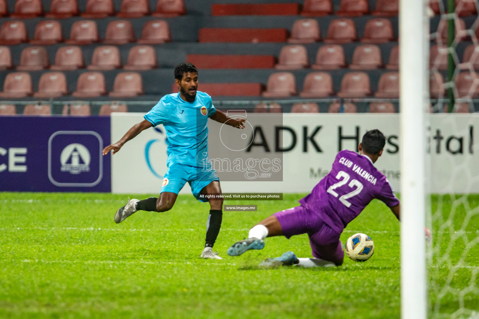 Club Valencia vs United Victory in the President's Cup 2021/2022 held in Male', Maldives on 19 December 2021