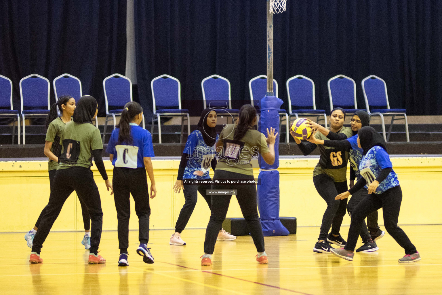 Green Streets vs Mahibadhoo Sports Club in the Semi Finals of Milo National Netball Tournament 2021 held on 3 December 2021 in Male', Maldives, Photos by Maanish