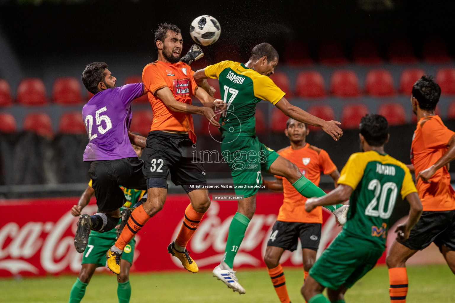 Maziya SRC vs Club Eagles in Dhiraagu Dhivehi Premier League 2019, in Male' Maldives on 16th Oct 2019. Photos:Suadh Abdul Sattar / images.mv