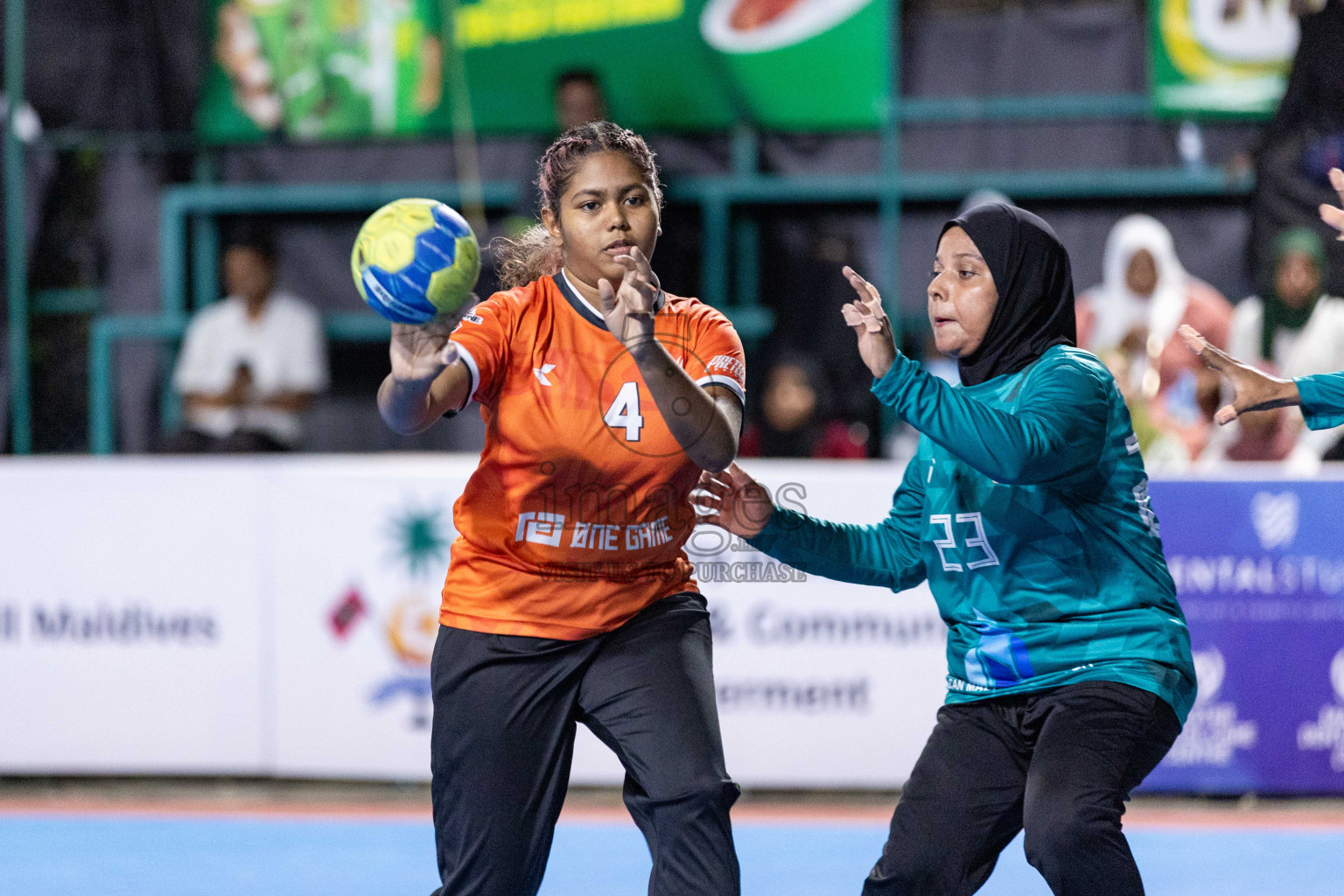 Day 7 of 10th National Handball Tournament 2023, held in Handball ground, Male', Maldives on Sunday, 4th December 2023 Photos: Nausham Waheed/ Images.mv