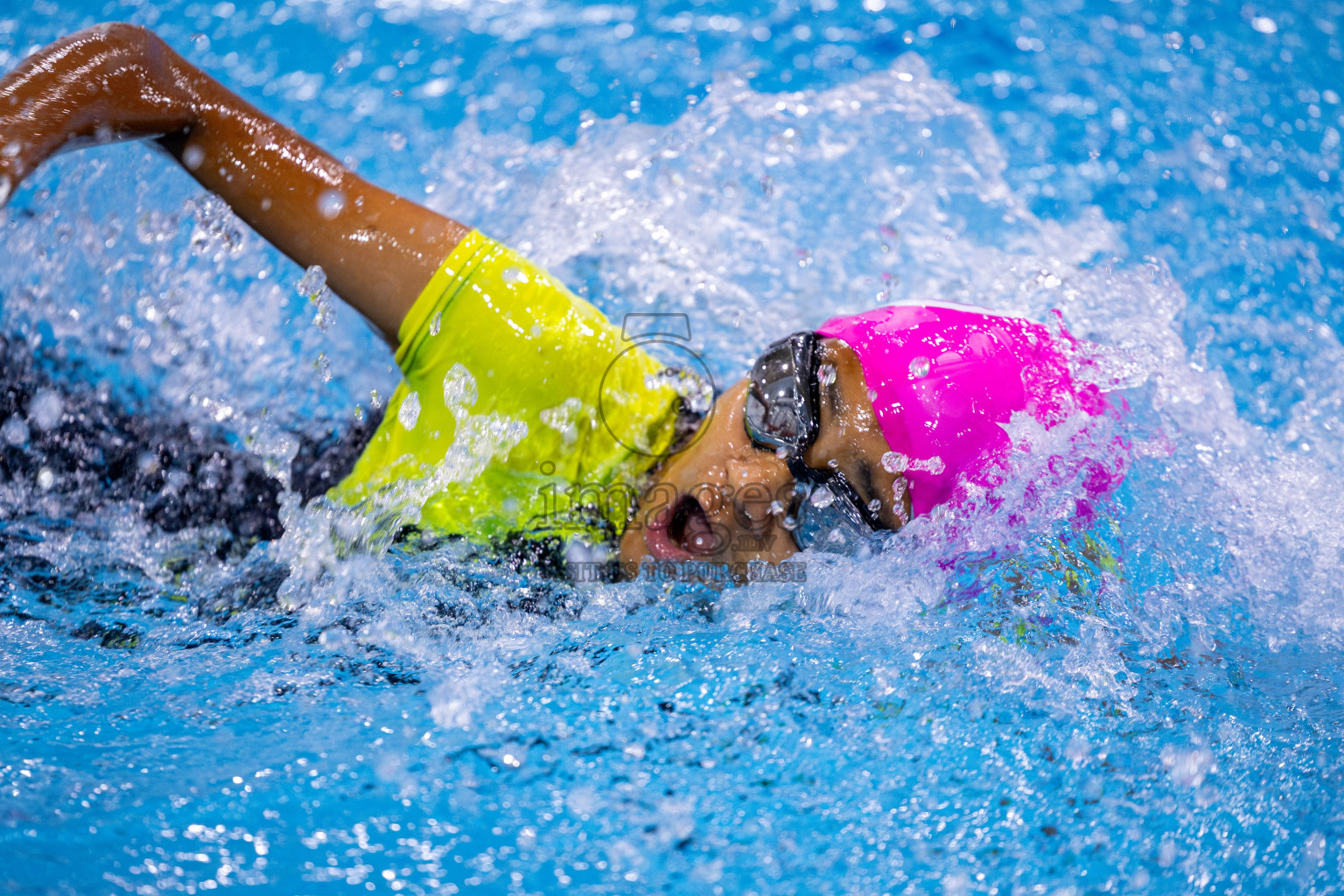 Day 2 of BML 21st Interschool Swimming Competition 2025 was held in Hulhumale' Swimming Pool, Hulhumale', Maldives on Sunday, 12th October 2025. Photos: Ismail Thoriq / images.mv