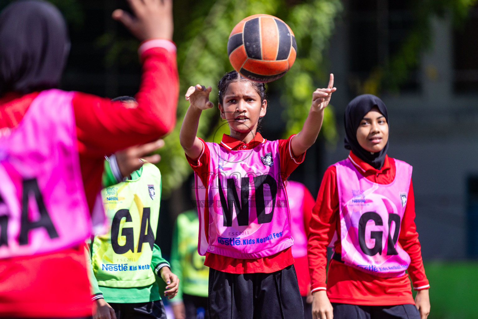 Day 3 of Nestle' Kids Netball Fiesta 2023 held in Henveyru Stadium, Male', Maldives on Saturday, 2nd December 2023. Photos by Nausham Waheed / Images.mv