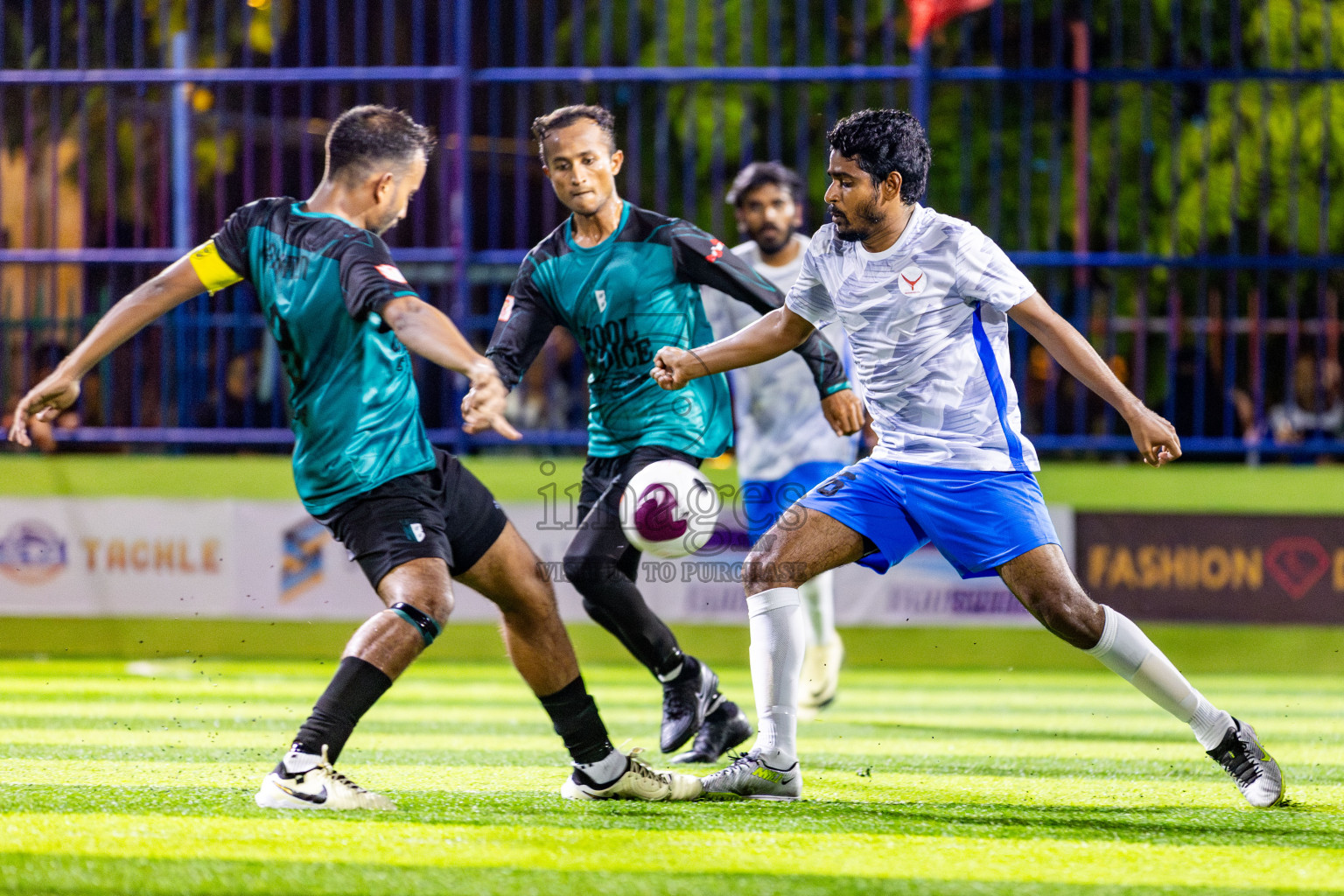 Nala Brothers vs Keawan FC in Day 1 of Eydhafushi Futsal Cup 2024 was held on Monday , 8th April 2024, in B Eydhafushi, Maldives Photos: Nausham Waheed / images.mv