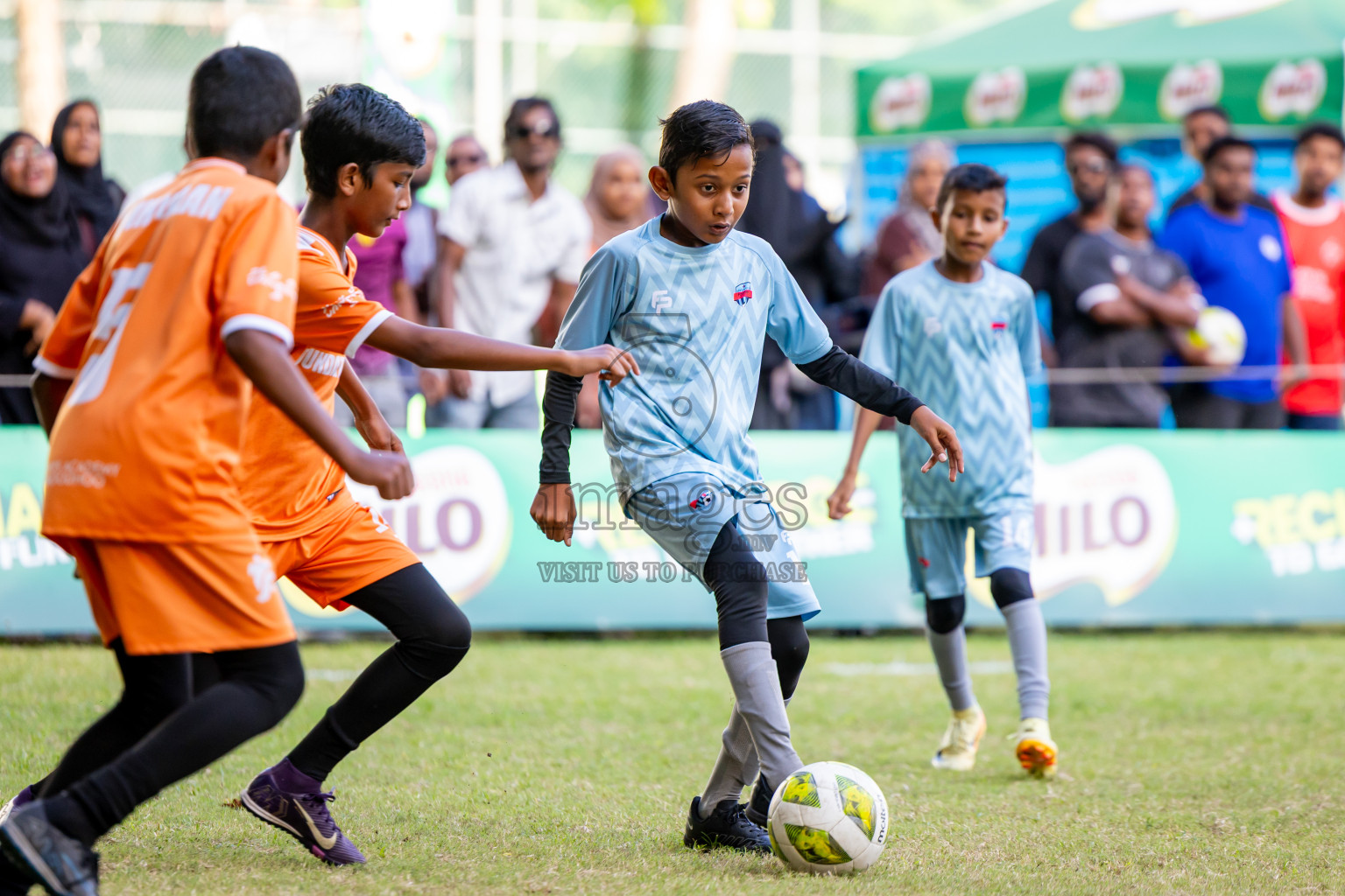 Day 3 of MILO Academy Championship 2025 (U-12) was held at Henveiru Stadium in Male', Maldives on Saturday, 3rd May 2025. Photos: Nausham Waheed / images.mv