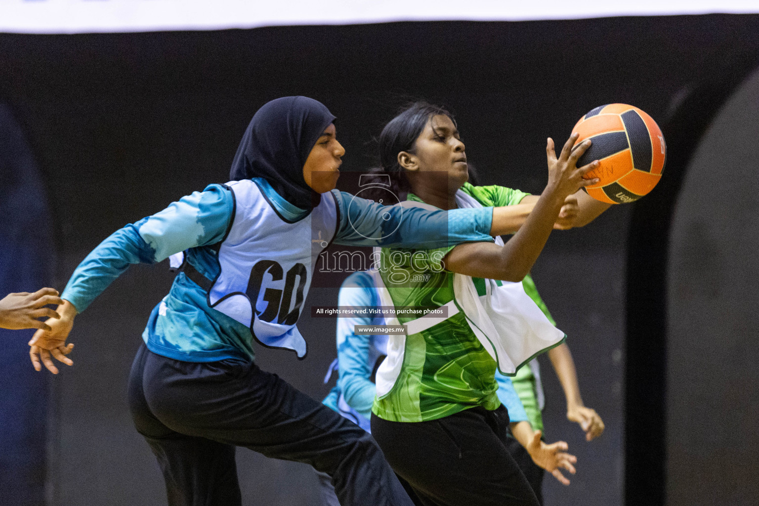 Day6 of 24th Interschool Netball Tournament 2023 was held in Social Center, Male', Maldives on 1st November 2023. Photos: Nausham Waheed / images.mv