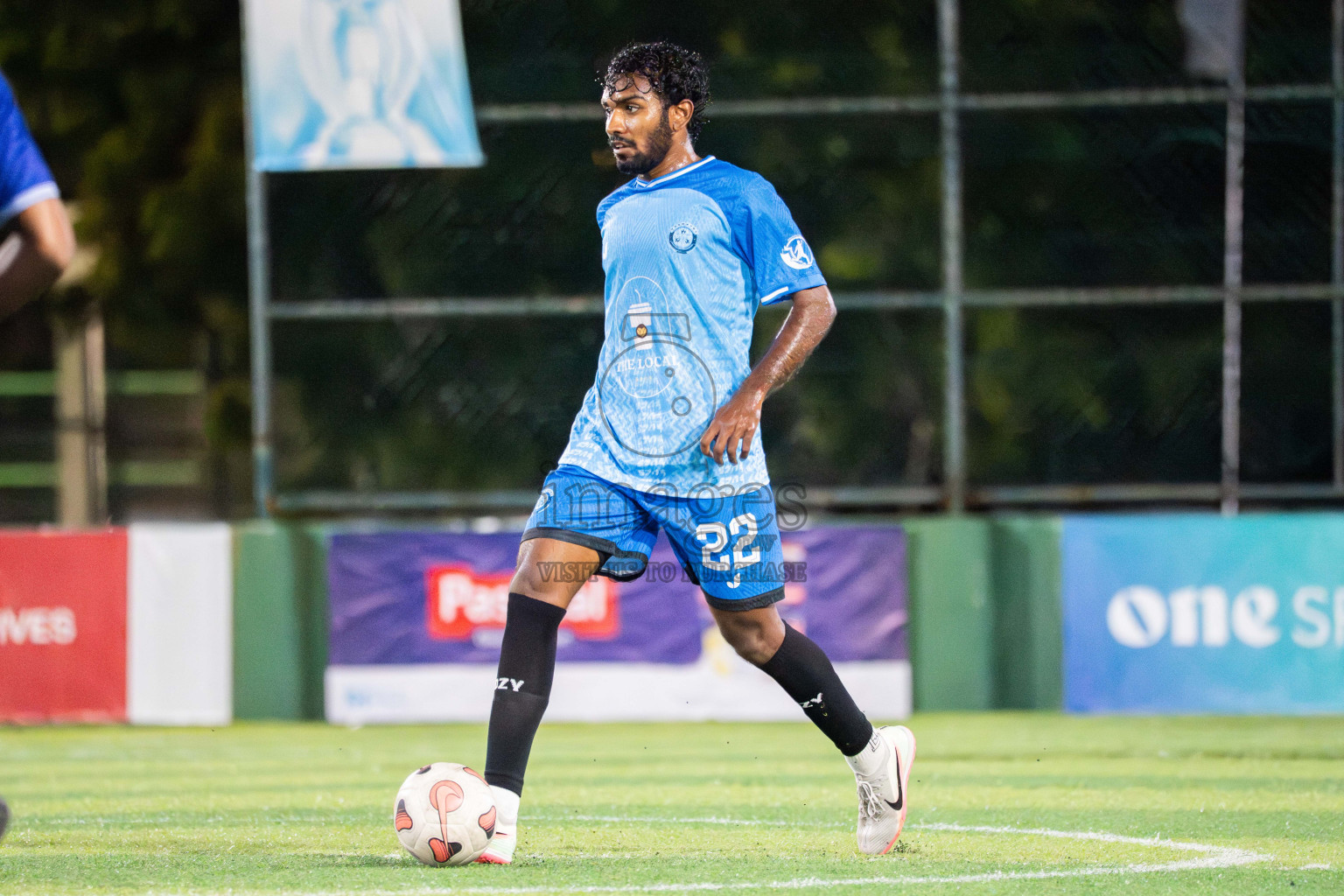 Foemathi VS Laamu Blues in Day 3 - Fonadhoo Youth Futsal Challenge 2025 held in Fonadhoo Futsal Stadium, L. Fonadhoo, Maldives on Tuesdat, 28th October 2025 Photos: Arif Rasheed / images.mv