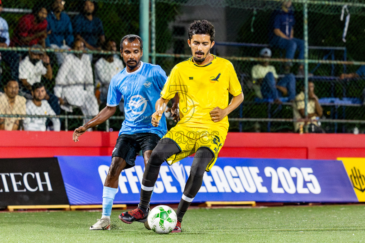 Smart Own FC vs The Hawks in Day 10 of Office League 2025 was held on Friday, 25th April 2025 in Hulhumale', Maldives. Photos: Nausham Waheed / images.mv