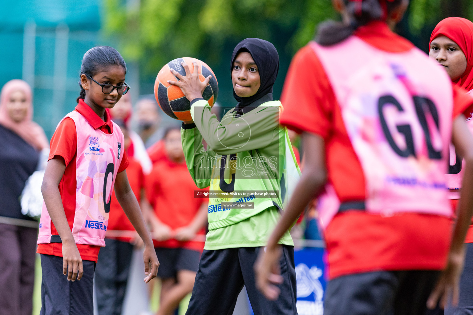 Day 1 of Nestle' Kids Netball Fiesta 2023 held in Henveyru Stadium, Male', Maldives on Thursday, 30th November 2023. Photos by Nausham Waheed / Images.mv