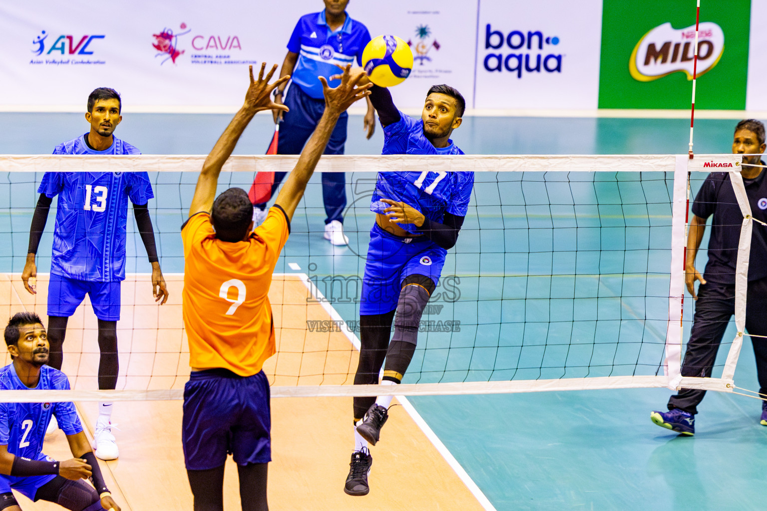 Sports Club City vs Police Club in Day 3 of MILO VAM Cup 2024 Men's Division was held in Social Center Indoor Hall on Wednesday, 30th October 2024. Photos: Nausham Waheed / images.mv