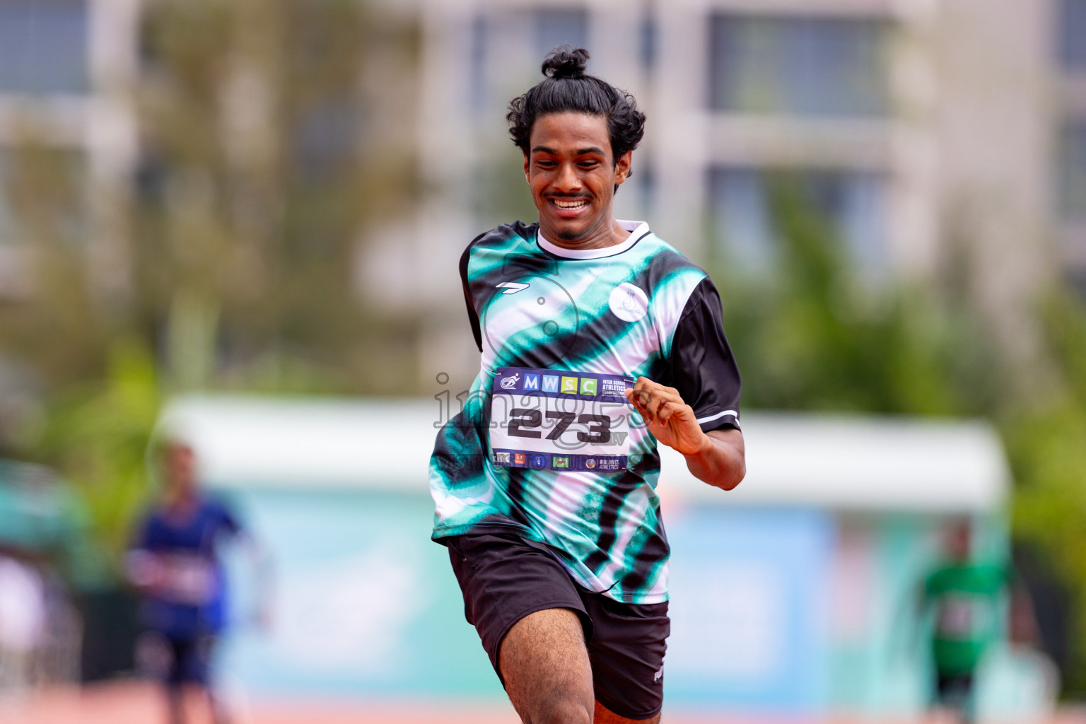 Day 3 of MWSC Interschool Athletics Championships 2024 held in Hulhumale Running Track, Hulhumale, Maldives on Monday, 11th November 2024. 
Photos by: Hassan Simah / Images.mv