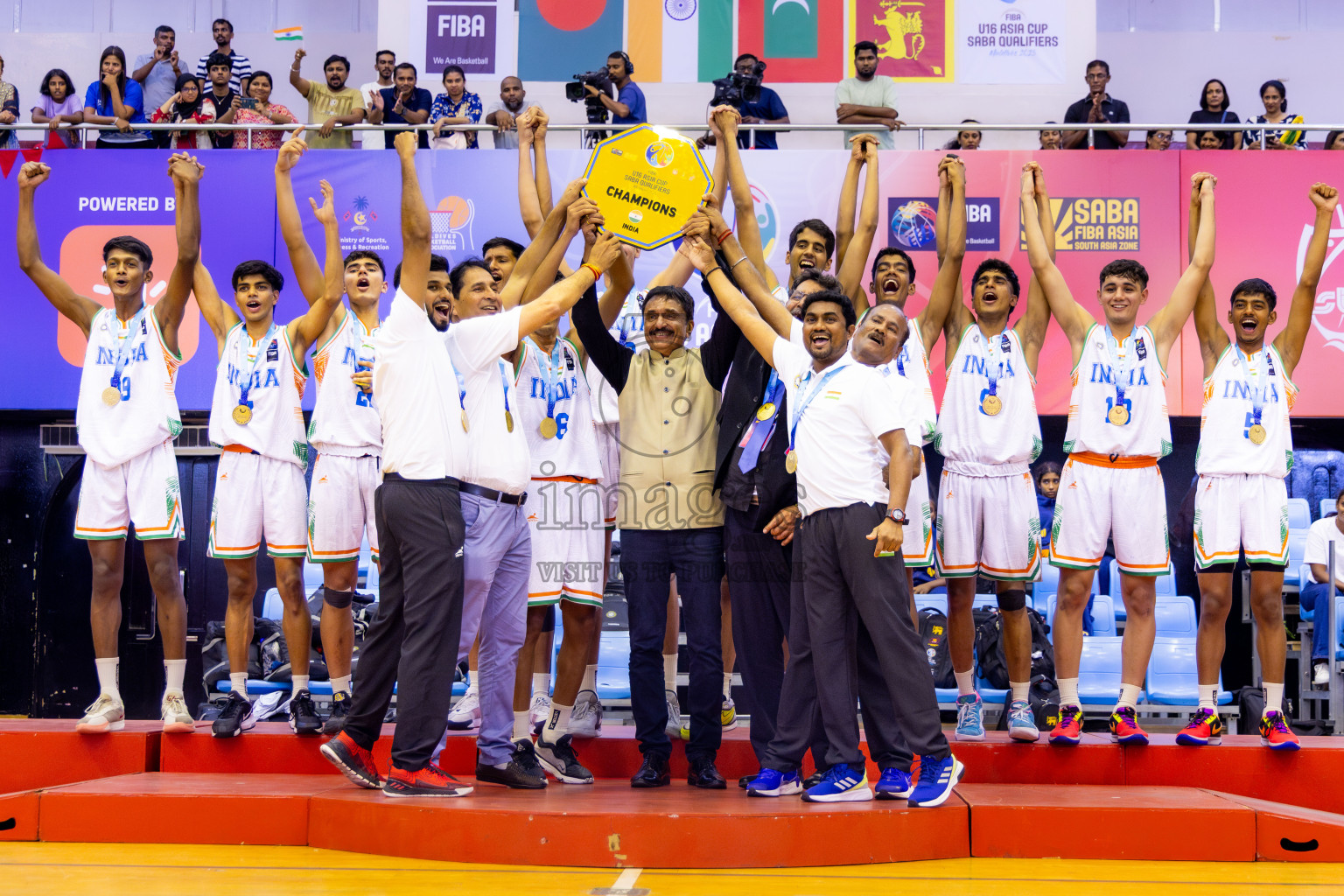 Closing Ceremony of Under 16 Asian Cup SABA Qualifiers 2025 was held in Social Center, Male', Maldives on Sunday, 15th June 2025. Photos: Nausham Waheed / images.mv