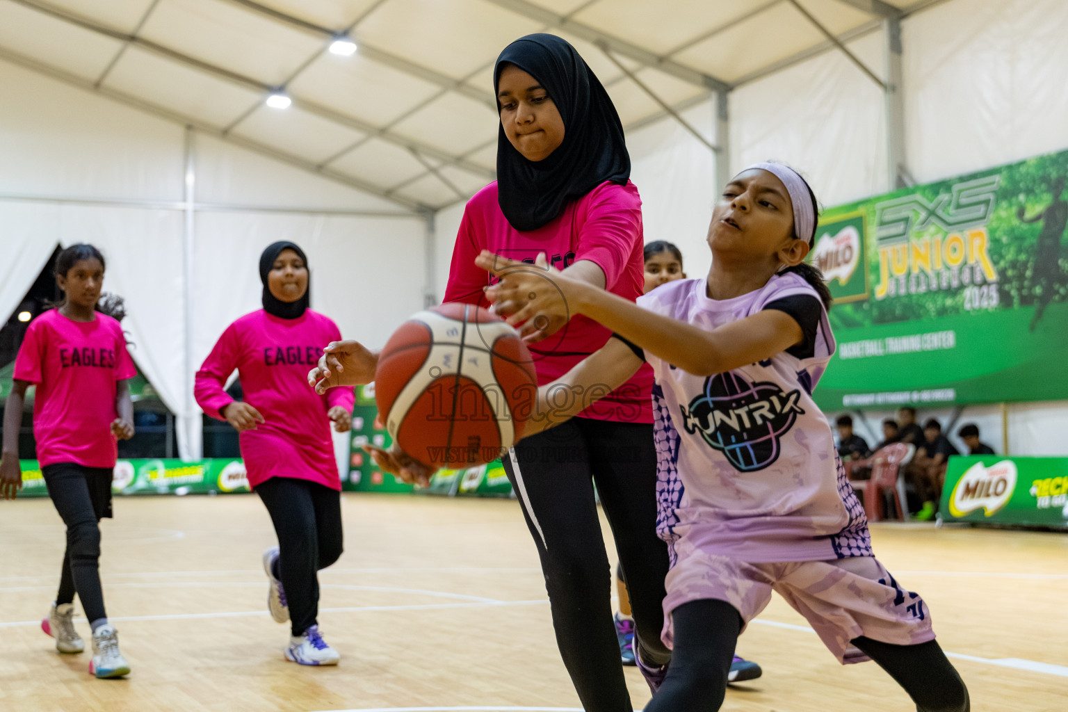 Milo 5 x 5 Junior Challenge 2025 - Basketball tournament held in Basketball Training Center, Male', Maldives on Thursday, 09th October 2025. 
Photo by: Hassan Simah / Images.mv