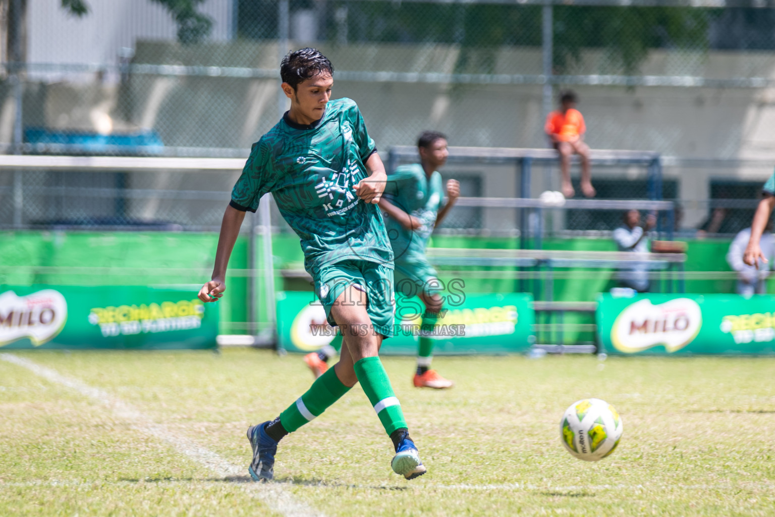 Day 3 of MILO Academy Championship 2025 (U14) was held on Saturday, 1st November 2025 at Henveiru Football Grounds, Male', Maldives . 

Photos: Hassan Simah / images.mv