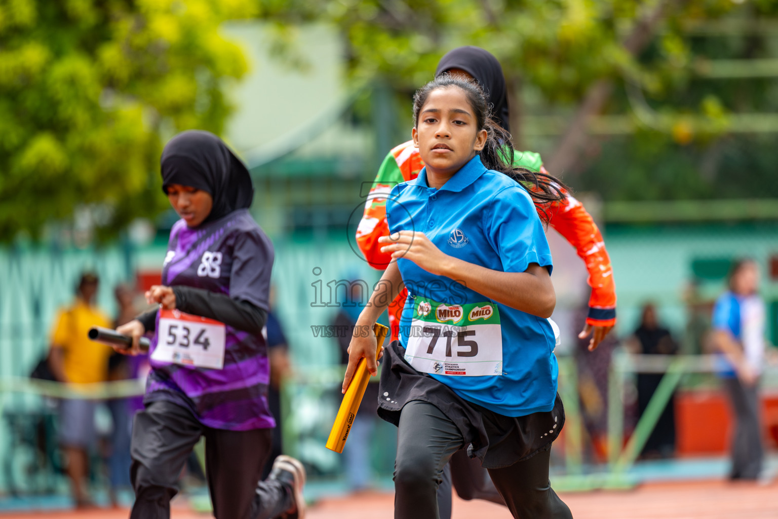 Day 6 of Inter-school Athletics Championship 2025 held in Ekuveni Synthetic Track, Male', Maldives on Sunday, 12th October 2025. Photos by: Ismail Thoriq / Images.mv