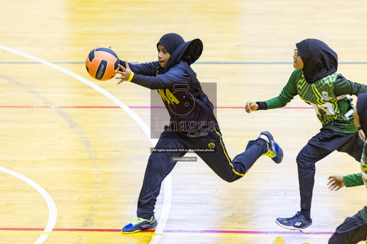 24th Interschool Netball Tournament 2023 was held in Social Center, Male', Maldives on 27th October 2023. Photos: Nausham Waheed / images.mv