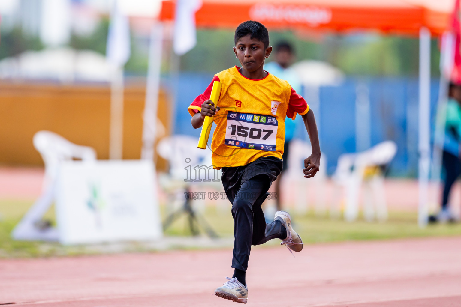 Day 5 of MWSC Interschool Athletics Championships 2024 held in Hulhumale Running Track, Hulhumale, Maldives on Wednesday, 13th November 2024. Photos by: Nausham Waheed / Images.mv