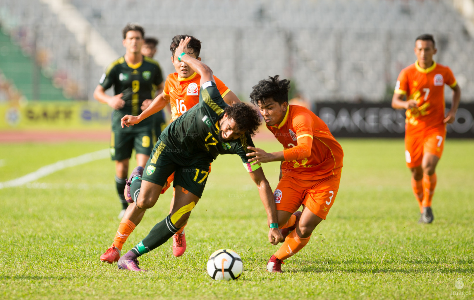Pakistan vs Bhutan in SAFF Suzuki Cup 2018 in Dhaka, Bangladesh, Saturday, September 08, 2018. (Images.mv Photo/Ismail Thoriq)