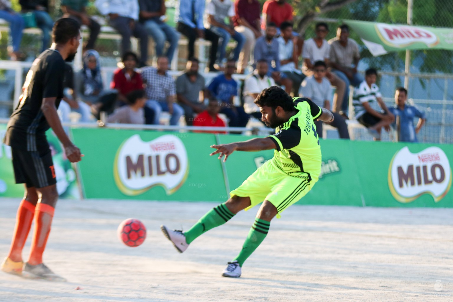 Day 10 of Milo Club Maldives Cup Futsal Tournaments matches in Male', Maldives, Monday, April. 04, 2016.(Images.mv Photo/ Hussain Sinan).
