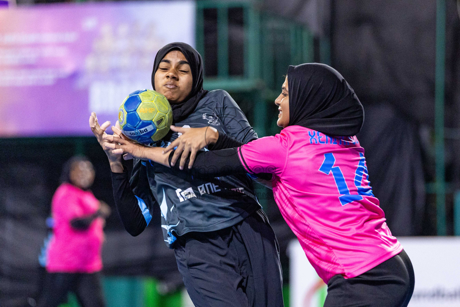 Day 18 of 10th National Handball Tournament 2023, held in Handball ground, Male', Maldives on Sunday, 17th December 2023 Photos: Nausham Waheed/ Images.mv