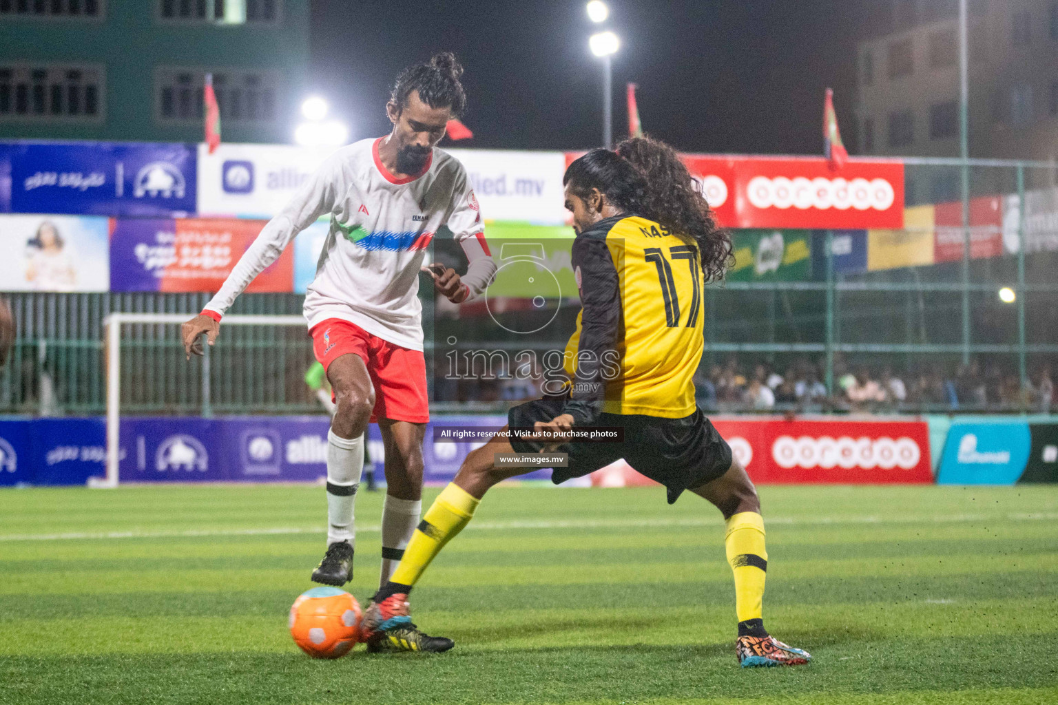 Team FSM Vs Prisons Club in the Semi Finals of Club Maldives 2021 held in Hulhumale, Maldives on 15 December 2021. Photos: Ismail Thoriq / images.mv