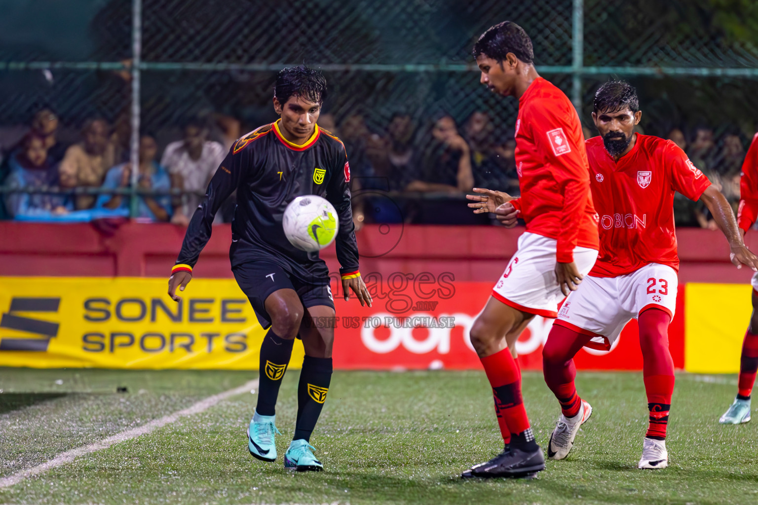 B Thulhaadhoo vs B Eydhafushi in Day 26 of Golden Futsal Challenge 2024 was held on Friday , 9th February 2024 in Hulhumale', Maldives
Photos: Hassan Simah / images.mv