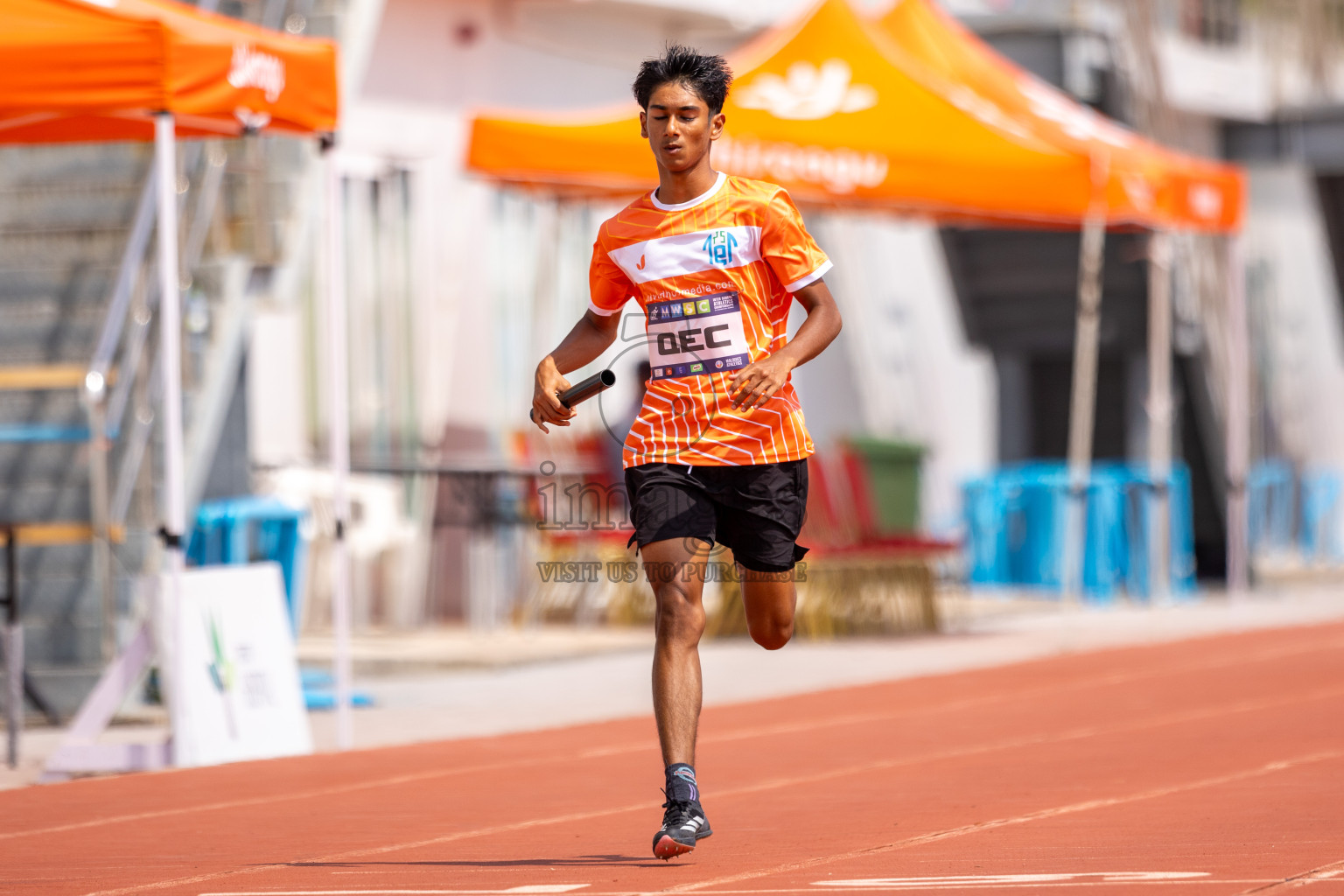 Day 5 of MWSC Interschool Athletics Championships 2024 held in Hulhumale Running Track, Hulhumale, Maldives on Wednesday, 13th November 2024. Photos by: Raif Yoosuf / Images.mv