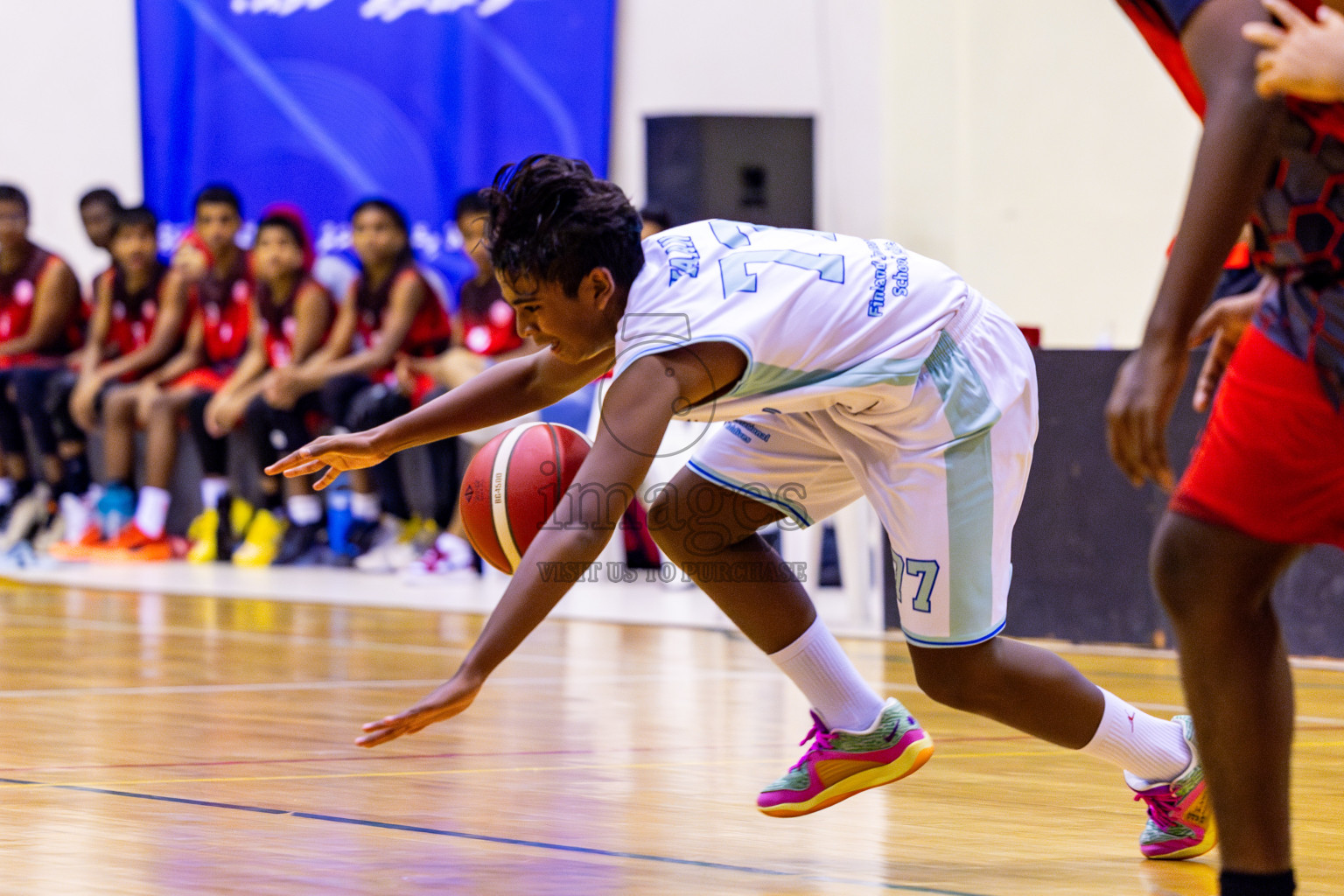 Iskandhar School vs Finland International School in Under 13 Boys Final of Junior Basketball Championship 2024 was held in Social Center, Male', Maldives on Sunday, 15th December 2024. Photos: Nausham Waheed / images.mv