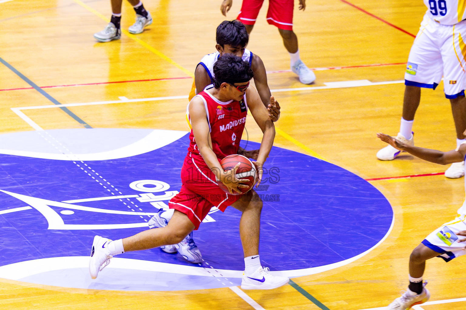 Maldives vs SriLanka in Day 1 of Under 16 Asian Cup SABA Qualifiers 2025 was held in Social Center, Male', Maldives on 12th June 2025. Photos: Nausham Waheed / images.mv