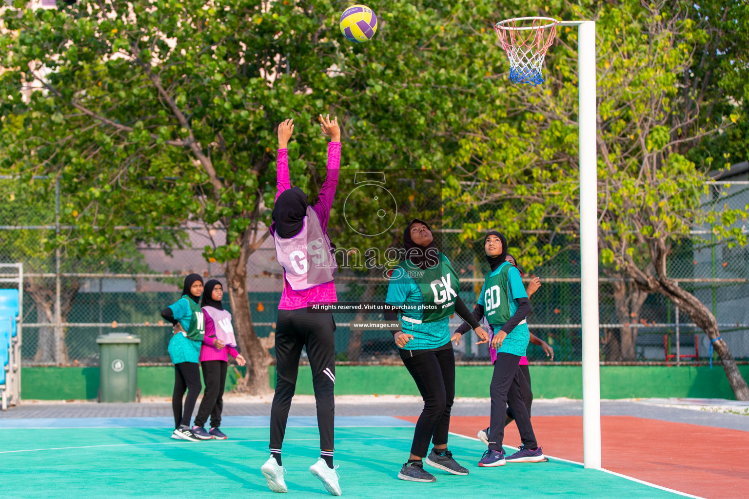 Junior Netball Championship 2022 - Under 14 Final U14 final of Junior Netball Championship 2022 held in Male', Maldives on Friday, 18th March 2022. Photos by Ismail Thoriq