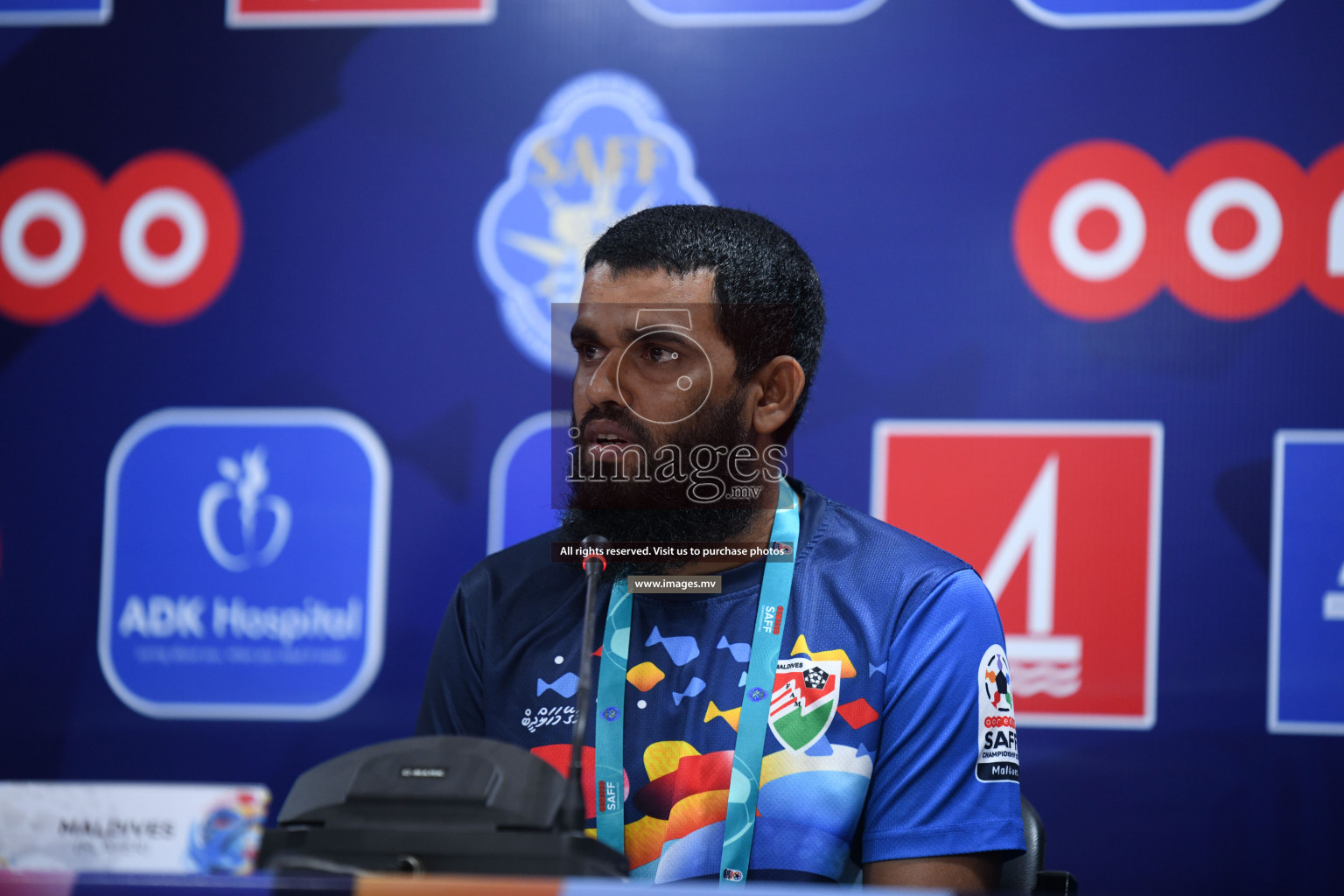 Match Day 3, Pre-match Press Conference of SAFF Championship 2021 held on 06th October 2021 at Galholhu National Stadium, Male', Maldives