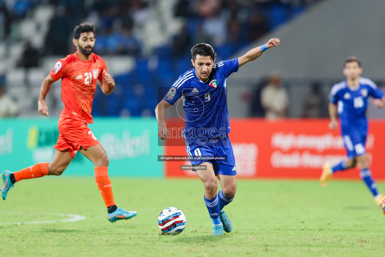 Kuwait vs India in the Final of SAFF Championship 2023 held in Sree Kanteerava Stadium, Bengaluru, India, on Tuesday, 4th July 2023. Photos: Nausham Waheed / images.mv