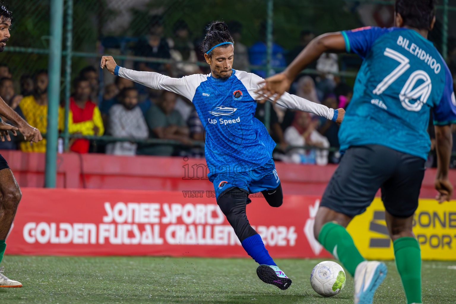 M Mulak vs F Bilehdhoo on Day 36 of Golden Futsal Challenge 2024 was held on Wednesday, 21st February 2024, in Hulhumale', Maldives
Photos: Ismail Thoriq, / images.mv