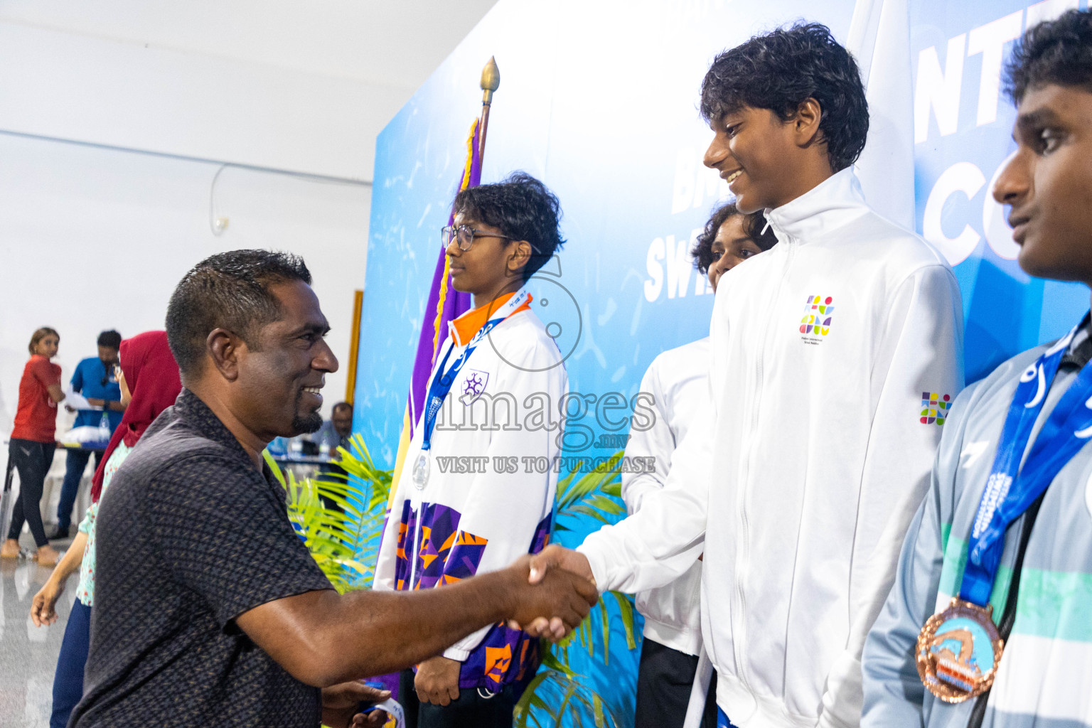 Day 4 of 20th Inter-school Swimming Competition 2024 held in Hulhumale', Maldives on Tuesday, 15th October 2024. Photos: Ismail Thoriq / images.mv