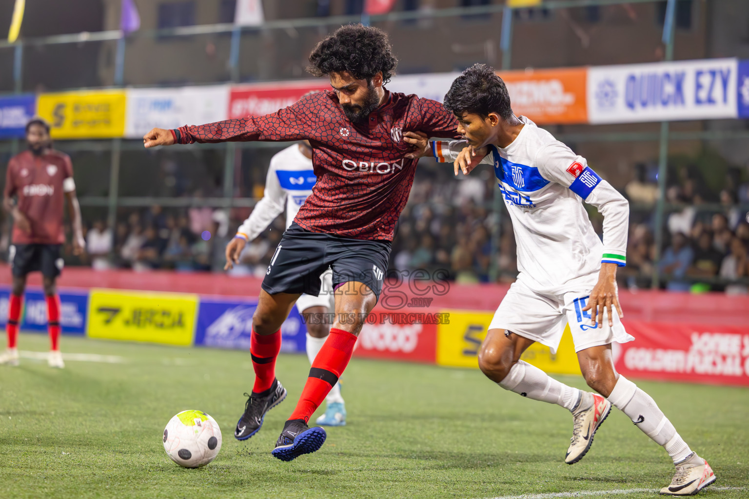 Vilimale vs S Hithadhoo in Quarter Finals of Golden Futsal Challenge 2024 which was held on Friday, 1st March 2024, in Hulhumale', Maldives Photos: Ismail Thoriq / images.mv