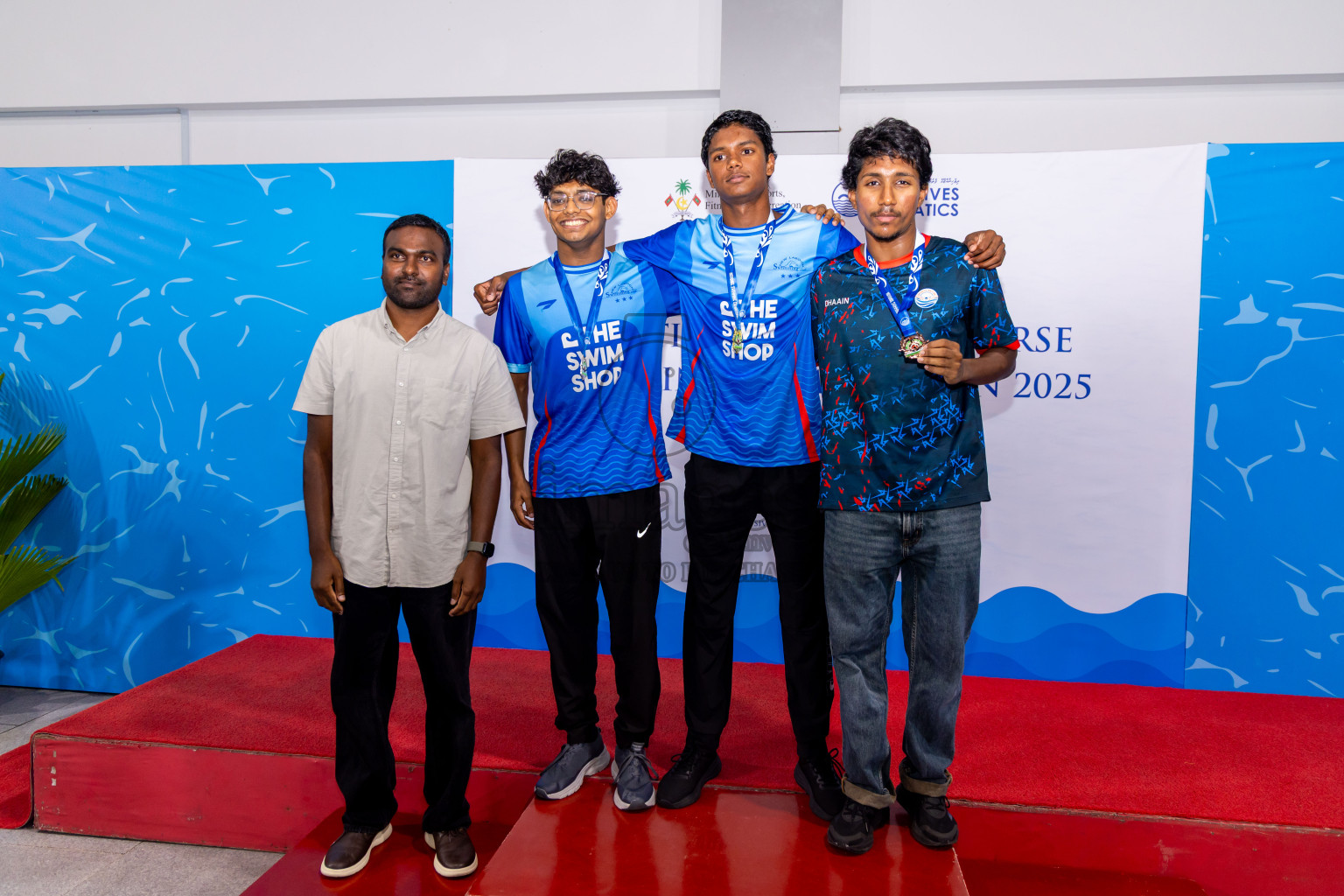 Closing Ceremony of 1st National Short Course Swimming Competition held in Hulhumale', Maldives on Thursday, 19th June 2025. Photos: Nausham Waheed / images.mv