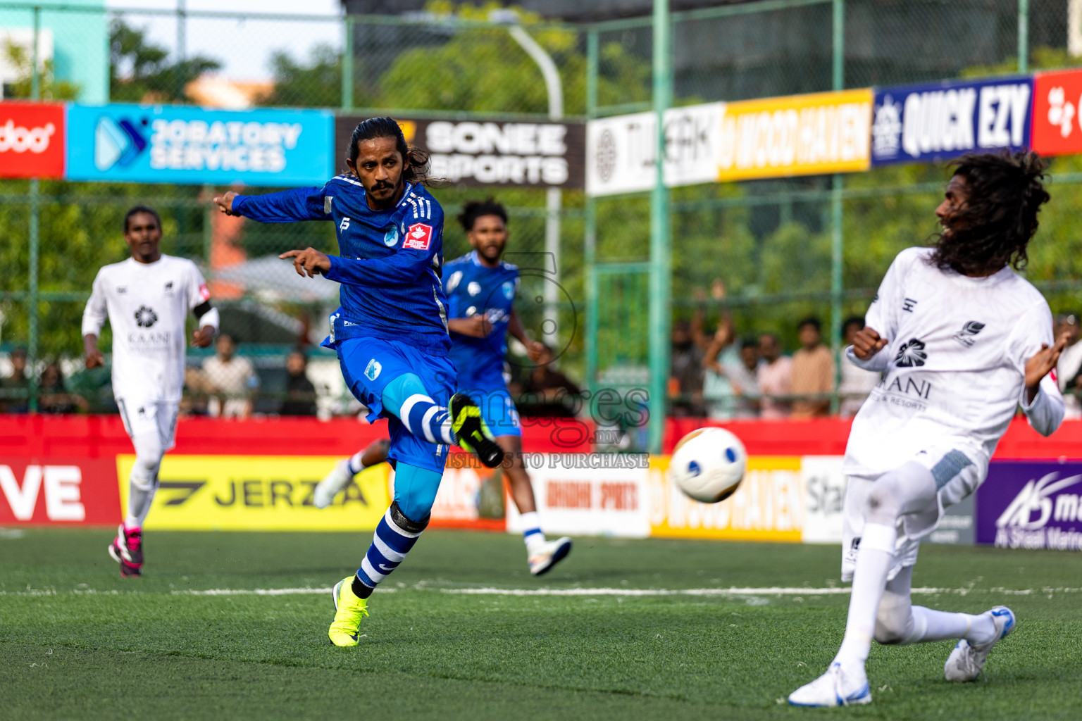 AA. Ukulhas VS AA. Mathiveri in Day 7 of Golden Futsal Challenge 2025 was held on Saturday, 11th January 2025, in Hulhumale', Maldives 
Photos: Hassan Simah / images.mv