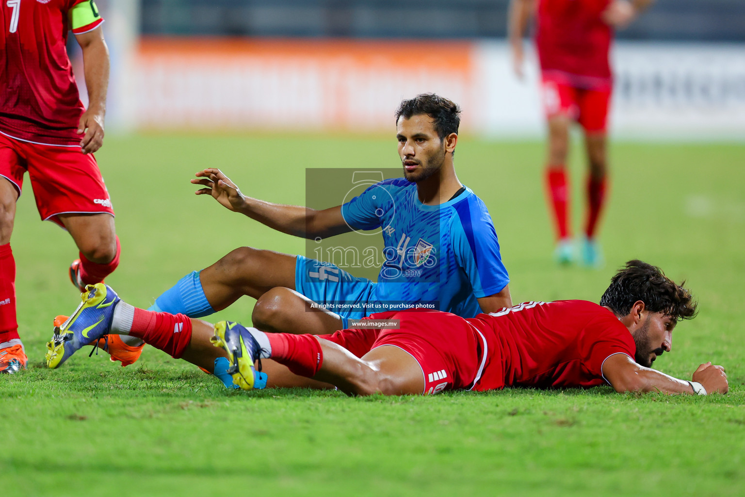 Lebanon vs India in the Semi-final of SAFF Championship 2023 held in Sree Kanteerava Stadium, Bengaluru, India, on Saturday, 1st July 2023. Photos: Nausham Waheed, Hassan Simah / images.mv