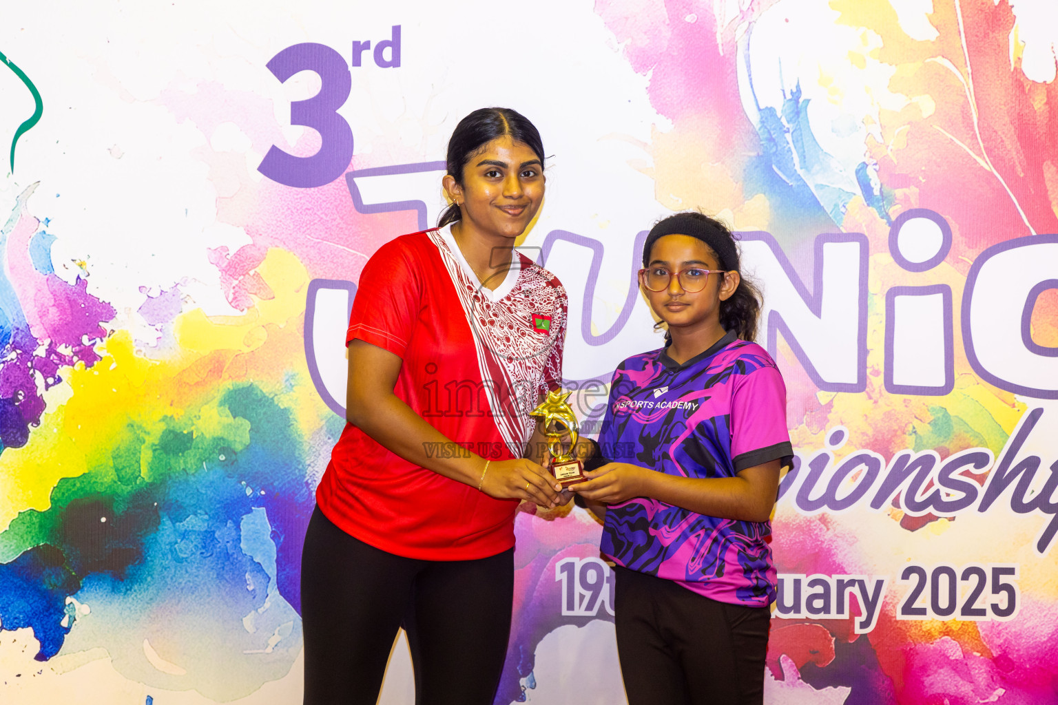 Closing ceremony of 3rd Netball Junior Championship, held at Social Center on Saturday, 25th January 2025 . Photos: Nausham Waheed / images.mv
