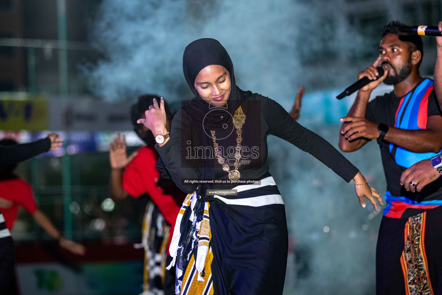 Opening of Sonee Sports Golden Futsal Challenge 2023 held on 4th Feb 2023 in Hulhumale, Male', Maldives. Photos by Nausham Waheed