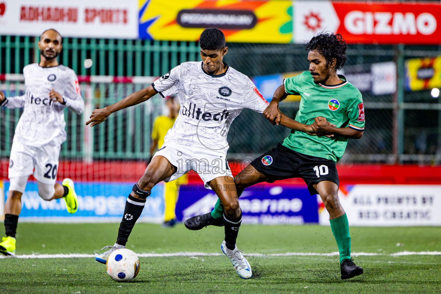 GDh Madaveli VS GDh Thinadhoo in Day 7 of Golden Futsal Challenge 2025 was held on Saturday, 11th January 2025, in Hulhumale', Maldives Photos: Nausham Waheed / images.mv