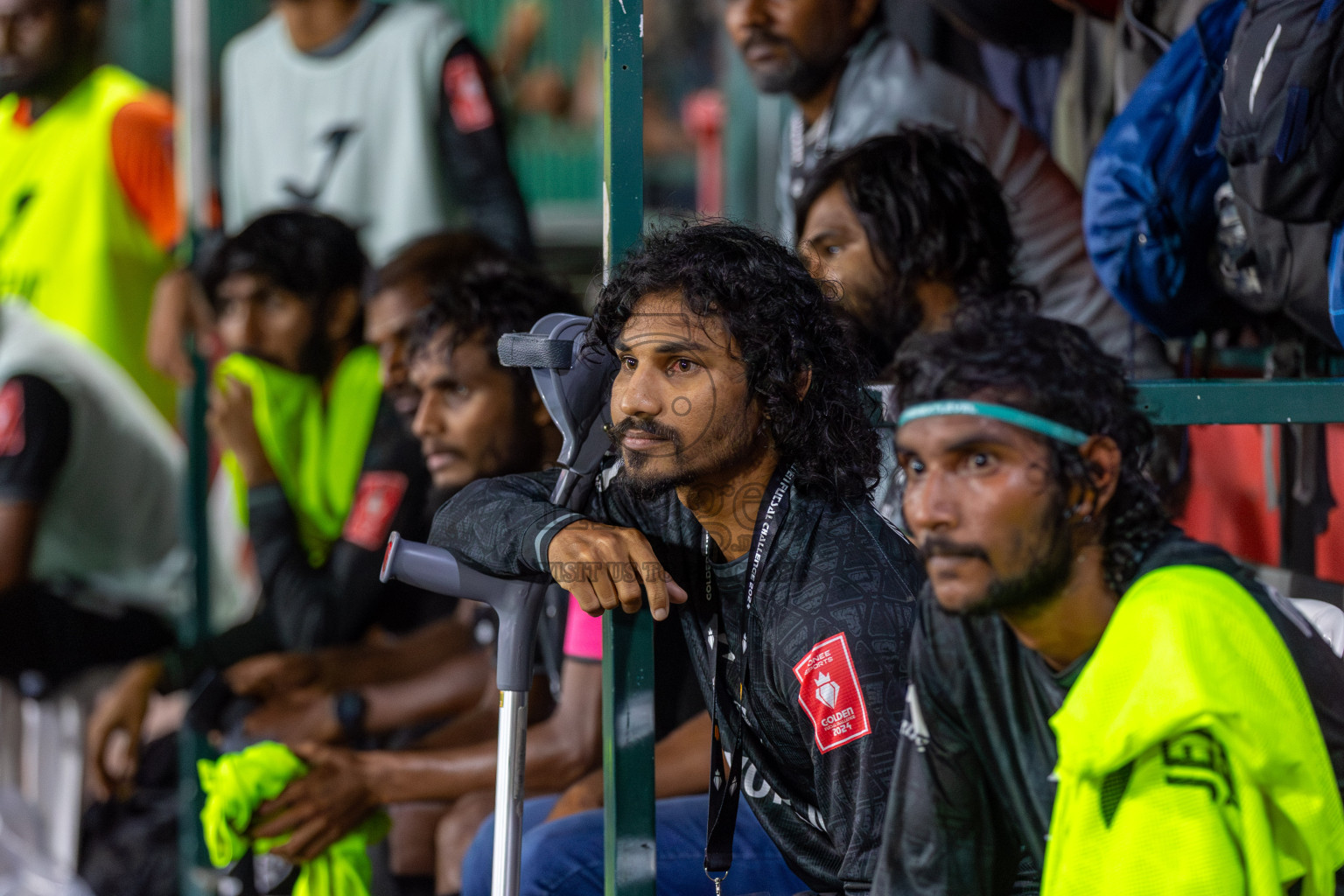 R Inguraidhoo vs R Hulhudhuffaaru in Day 6 of Golden Futsal Challenge 2024 was held on Saturday, 20th January 2024, in Hulhumale', Maldives Photos: Mohamed Mahfooz Moosa / images.mv