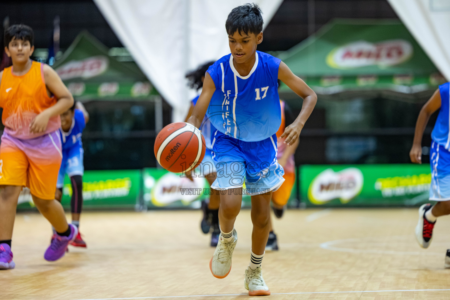 Milo 5 x 5 Junior Challenge 2025 - Basketball tournament held in Basketball Training Center, Male', Maldives on Thursday, 09th October 2025. 
Photo by: Hassan Simah / Images.mv