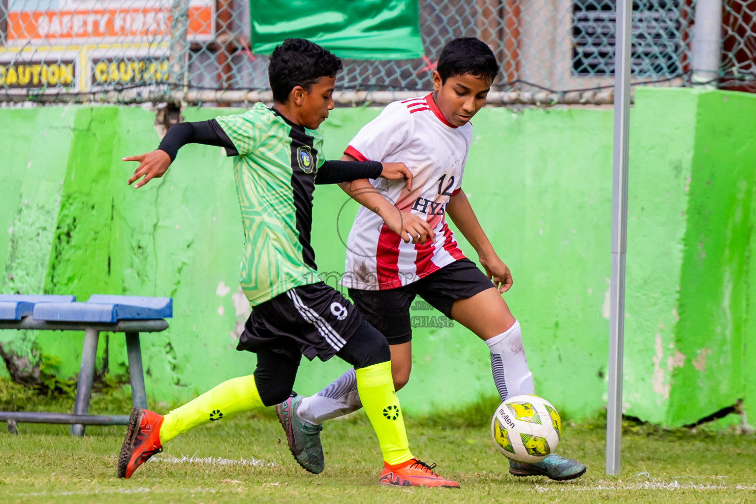 Day 1 of MILO Academy Championship 2025 (U-12) was held at Henveiru Stadium in Male', Maldives on Thursday, 1st May 2025. Photos: Nausham Waheed / images.mv