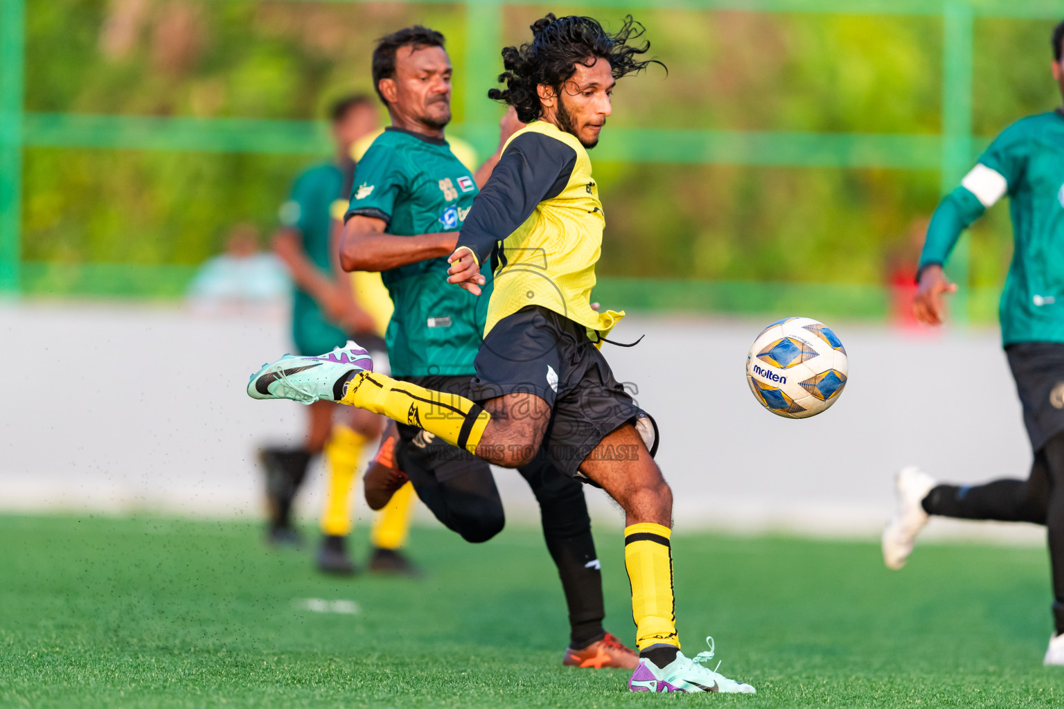 Baburu SC vs Kanmathi Juniors from Manadhoo Council Cup 2024 in N Manadhoo Maldives on Friday, 23rd February 2023. Photos: Nausham Waheed / images.mv